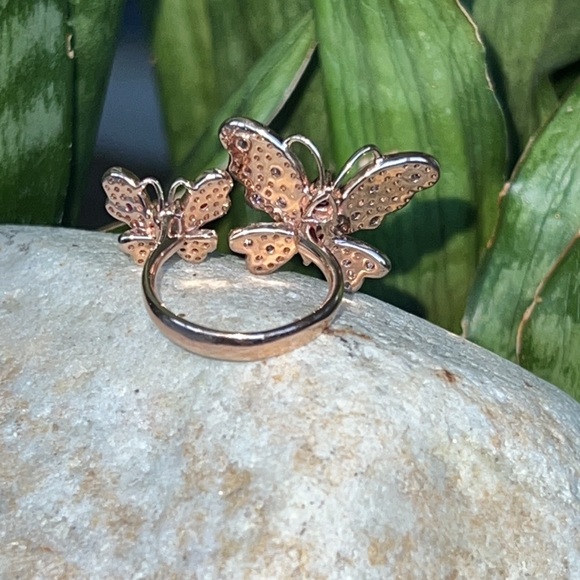 Effy ruby sapphire and diamond butterfly ring - Picture 9 of 14